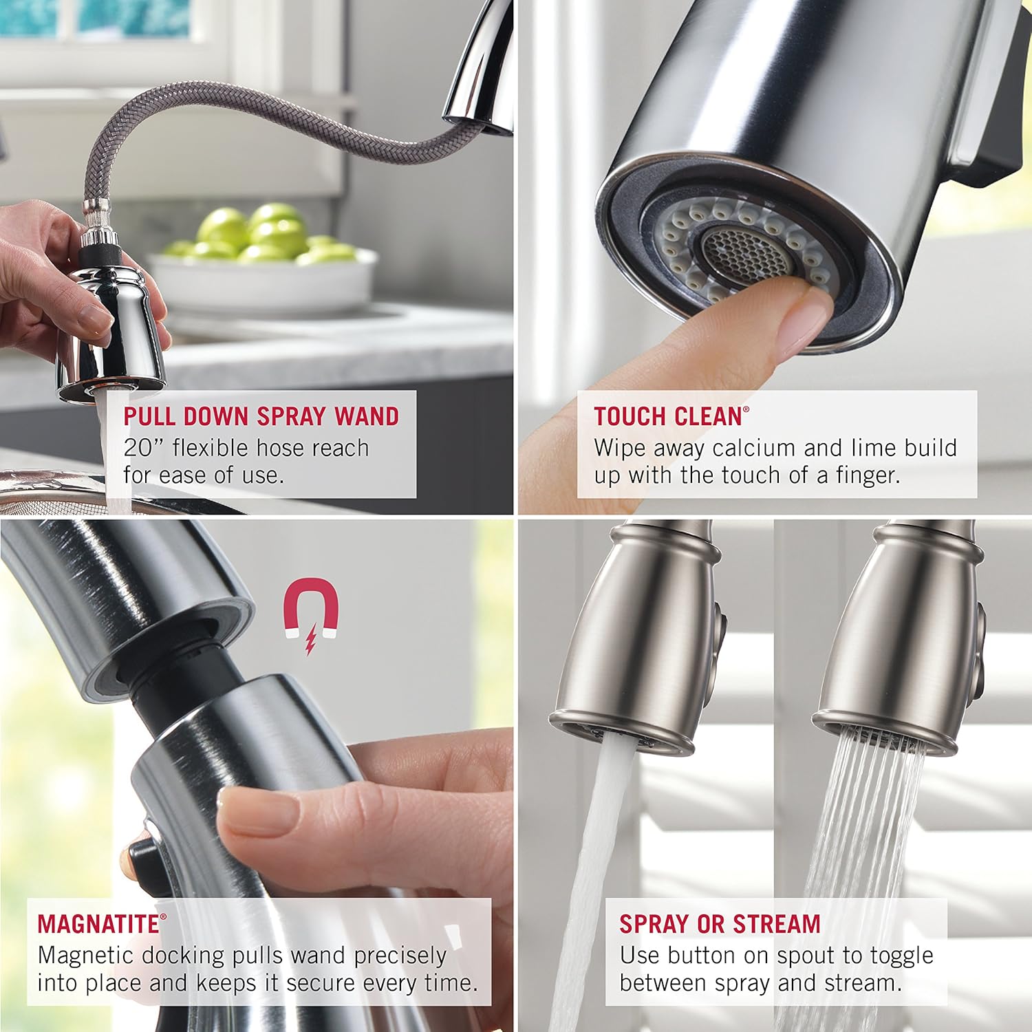Delta Faucet Trinsic Single-Handle Bar-Prep Kitchen Sink Faucet with Pull Down Sprayer and Magnetic Docking Spray Head, Chrome 9959-DST - Touch On Kitchen Sink Faucets - 