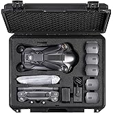 Waterproof Hard Case for DJI Mavic 4 Pro Creator Combo/ Fly More Combo Accessories, Travel Storage Bag for Mavic 4 Pro Flight Battery ×5, Compatible with 100W/ 240W Power Adapter (Case and Foam Only)