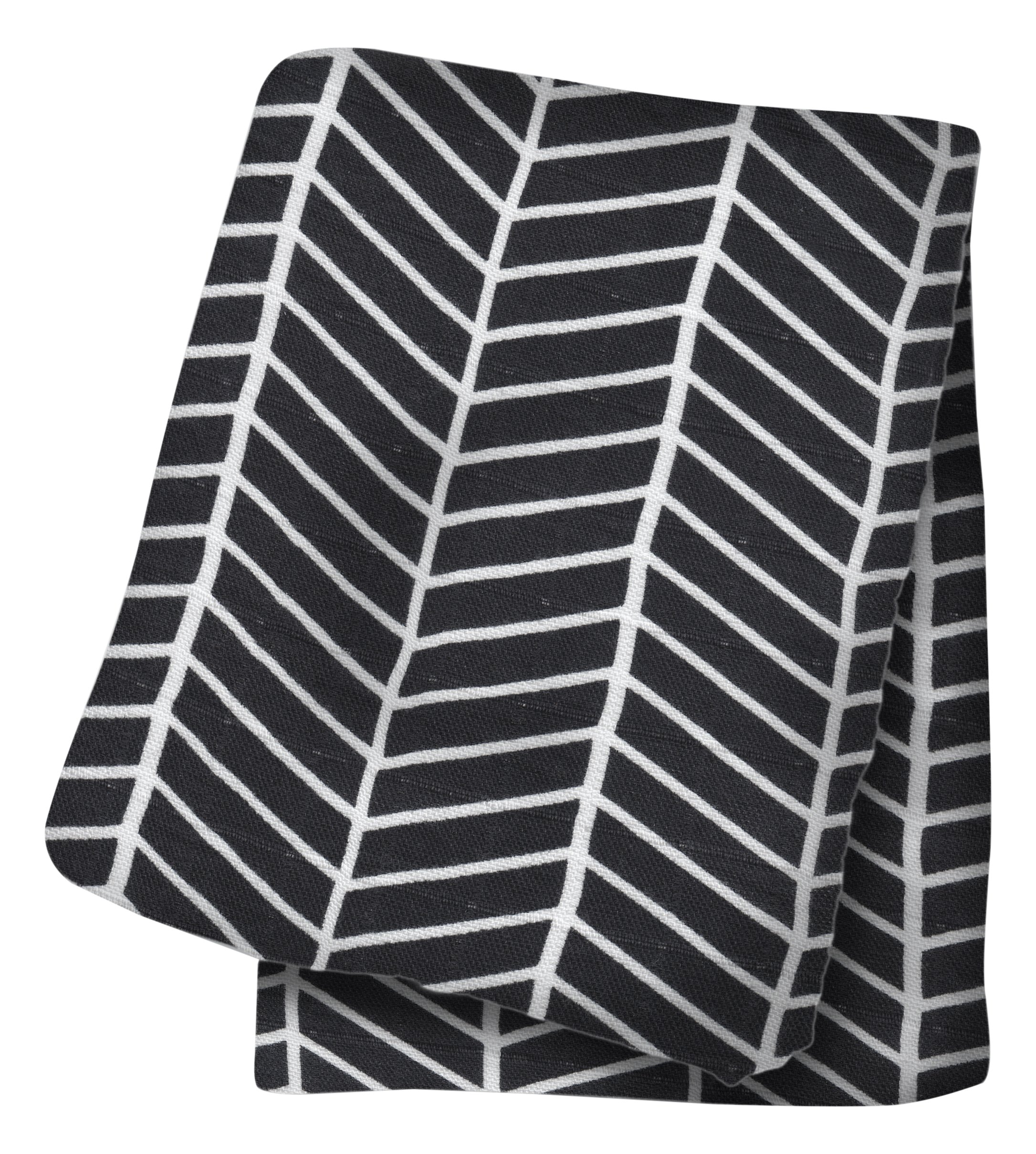 Lulujo Bamboo Muslin Swaddling Blanket, Herringbone