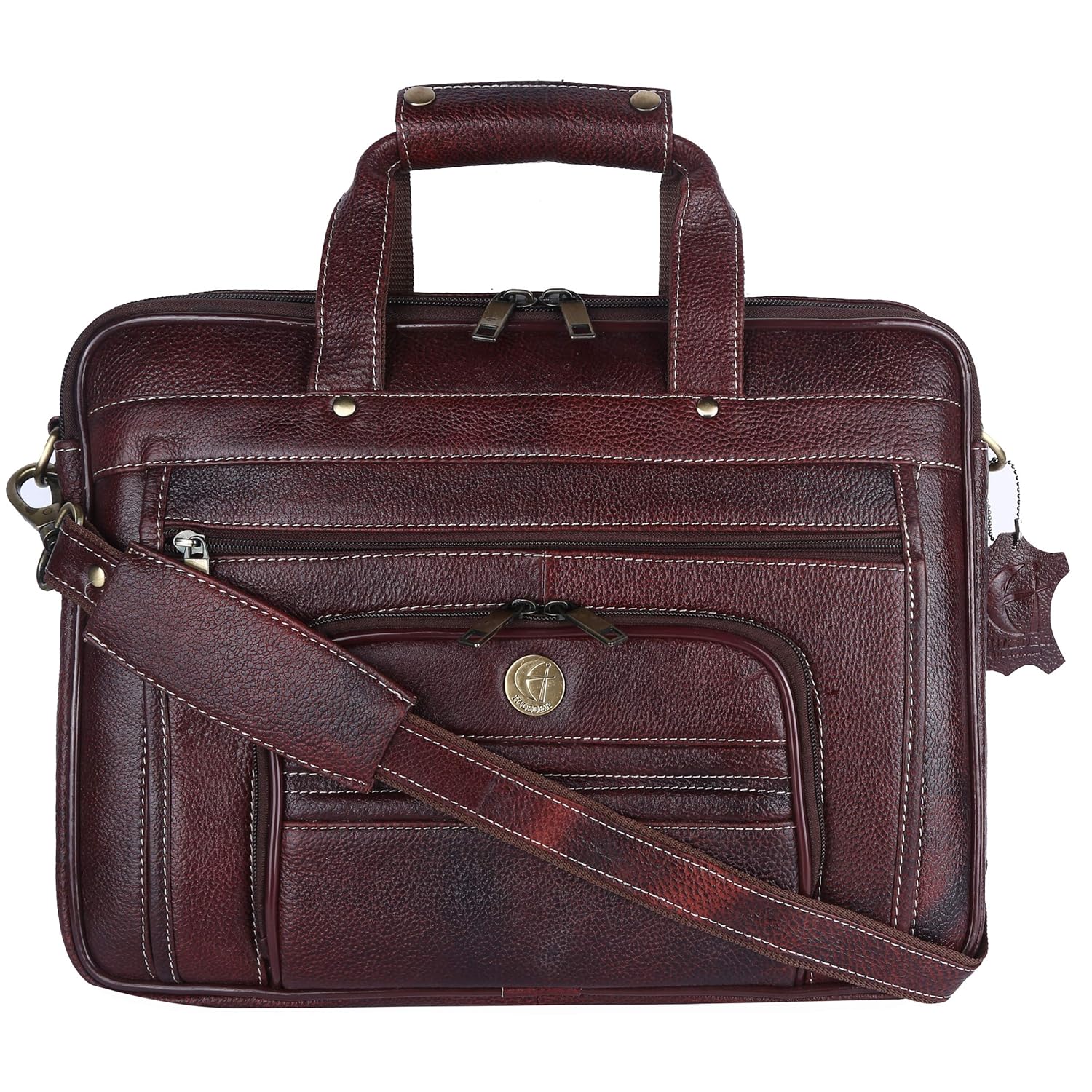 pure leather office bags for mens