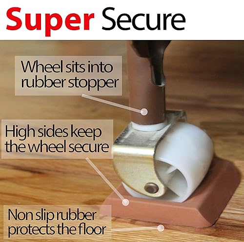 Bed Stopper/Furniture Stopper (4 Pieces) by iPrimio®, Universal