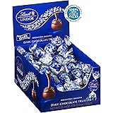 Lindt LINDOR Dark Chocolate Truffles, Dark Chocolate Candy with Smooth, Melting Truffle Center, 25.4 oz., 60 Count