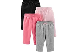 Simple Joys by Carter's Baby-Girls 4-Pack Fleece PantsCasual Pants