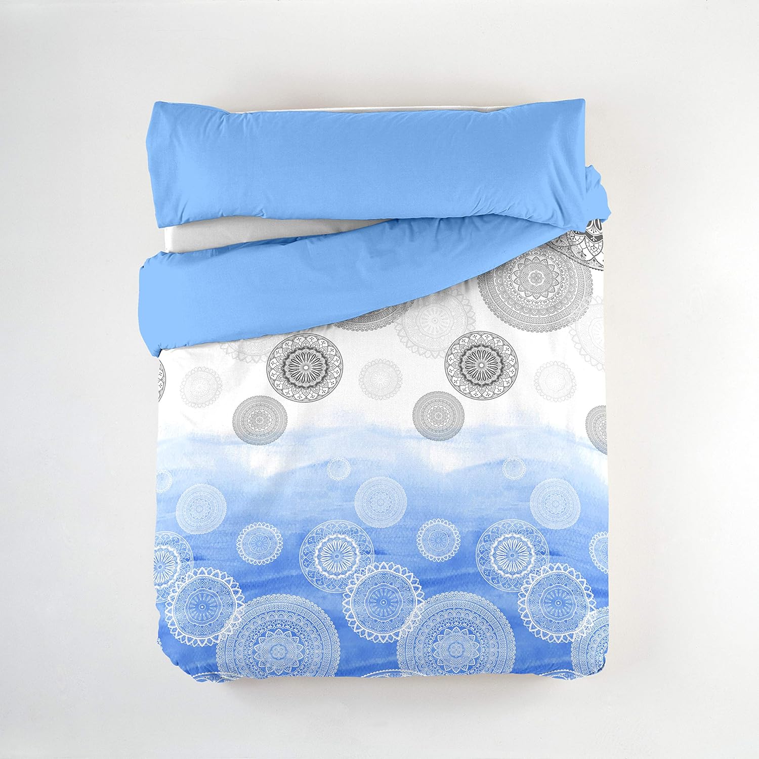 BAILARINA - Funda nórdica Gabriela. Cama 105 cm. Azul: Amazon.es: Hogar