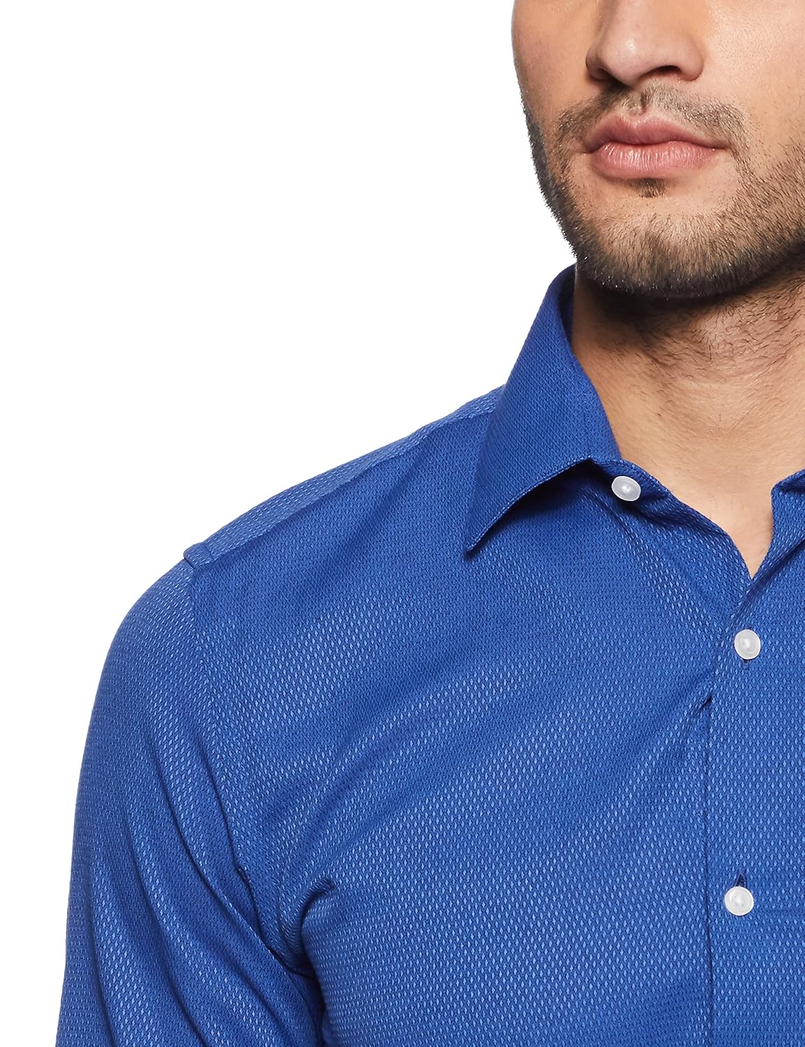 peter england men's plain slim fit formal shirt