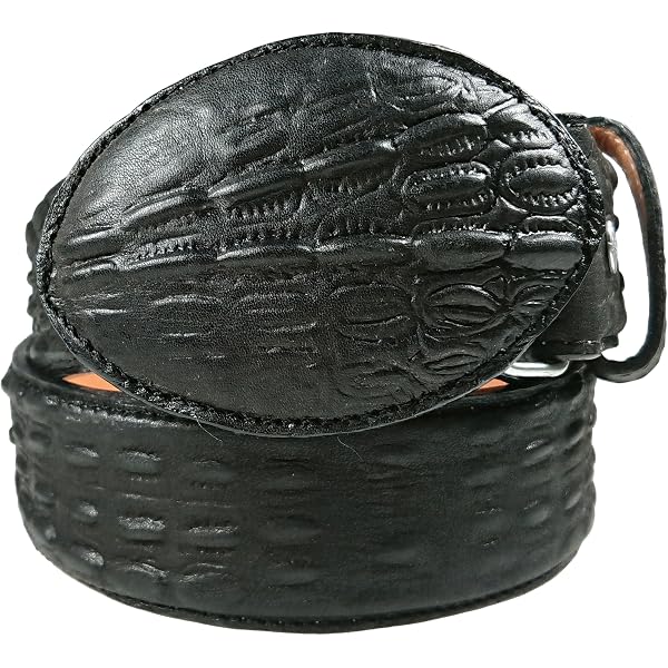 Ceinture El General En Cuir De Caïman - Taille 32 - Neuf Avec étiquettes - Fabriqué Au Mexique