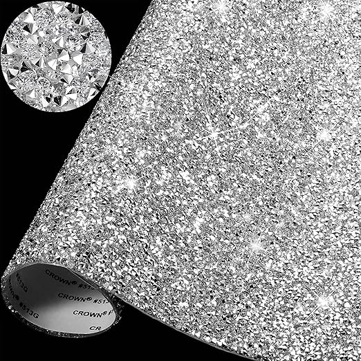 Bling Crystal Resin Rhinestones Sticker Sheet DIY SelfAdhesive Car