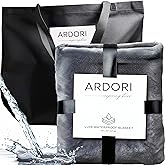 Waterproof Blanket King Size, Gray, 82x82"- Water Proof and Stain Resistant Blankets for Couples Bed Intimacy, Fleece Moisture Absorbent, Layered Sheet Protector, Leakproof Protective Top Cover Throws