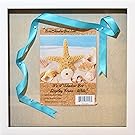 12x12” White Display Shadow Box Frame with Linen Background - Ready To Hang Shadowbox Picture Frame - Easy to Use - Box Display, Baby and Sports Memorabilia, Uniforms, Military Medals, Pins, Wedding.