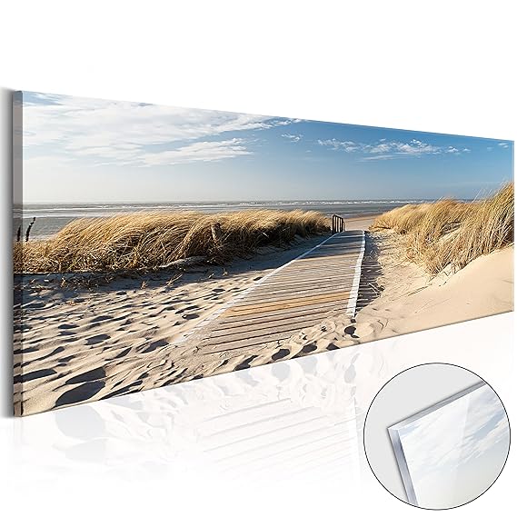 murando - Acrylglasbild Landchaft 120x40 cm - Bilder Wandbild - modern - Decoration Strand c-B-0099-k-a