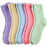 MQELONG Womens Super Soft Fuzzy Cozy Home Sleeping Socks Microfiber Winter Warm Slipper Socks