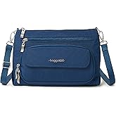 Baggallini Original Everyday 11x7.5 Crossbody Bags Rfid Protected Lightweight Nylon Zippered Travel Purse