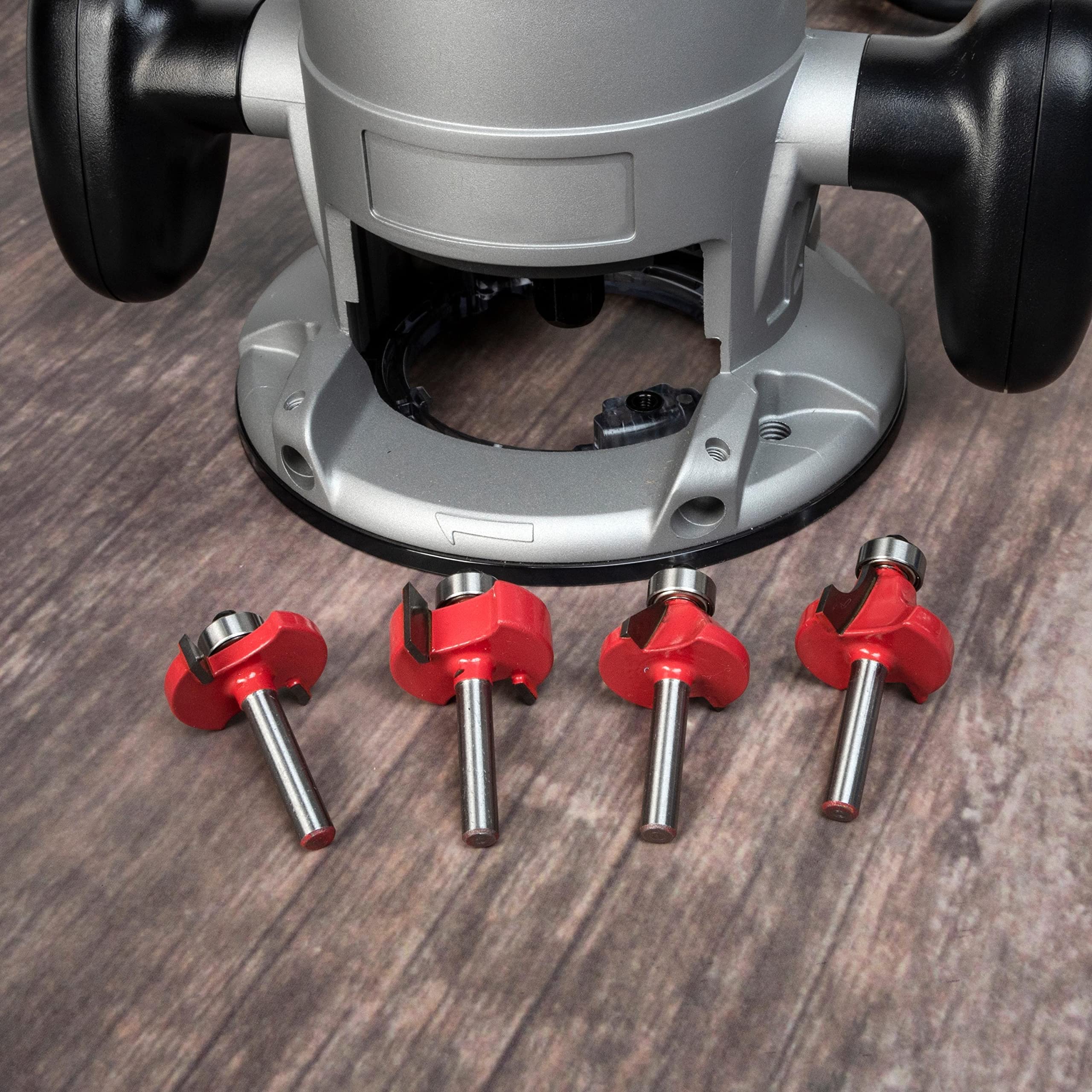 HILTEX 10108 Tungsten Carbide Router Bit Set, Woodworking Tools and