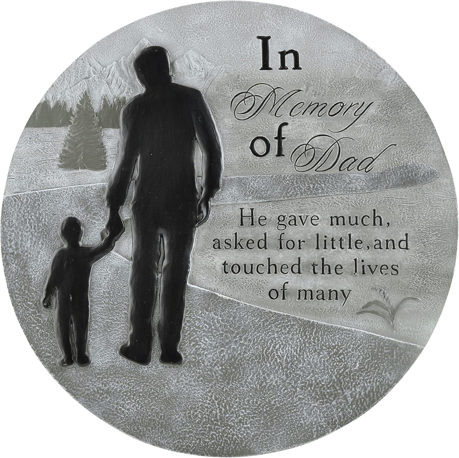 Hardscaping Materials - Boulevard East Concepts Dad Memorial Garden Stone Indoor Outdoor Father Remembrance Stepping Stone Gifts