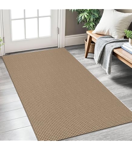 PURRUGS Easy Care Area Rug 4.5ft X 7ft - Non-Slip Washable Entryway Rug, Pet Rug, Stain Resistant For Hallway, Living Room, Bedroom
