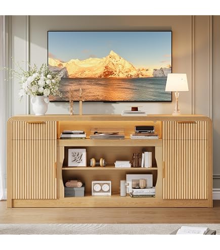 Amazon.com: Crosley Furniture Naomi 3-Piece Reeded Sideboard