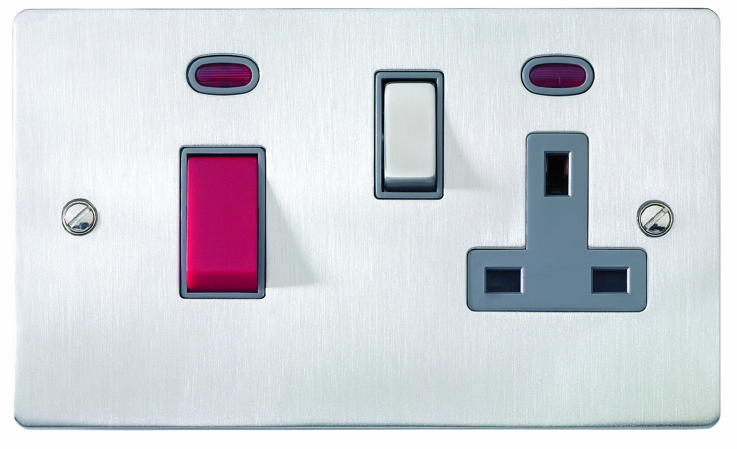 Superswitch SW210 BSS C 45A Cooker Control Unit with 13A Socket