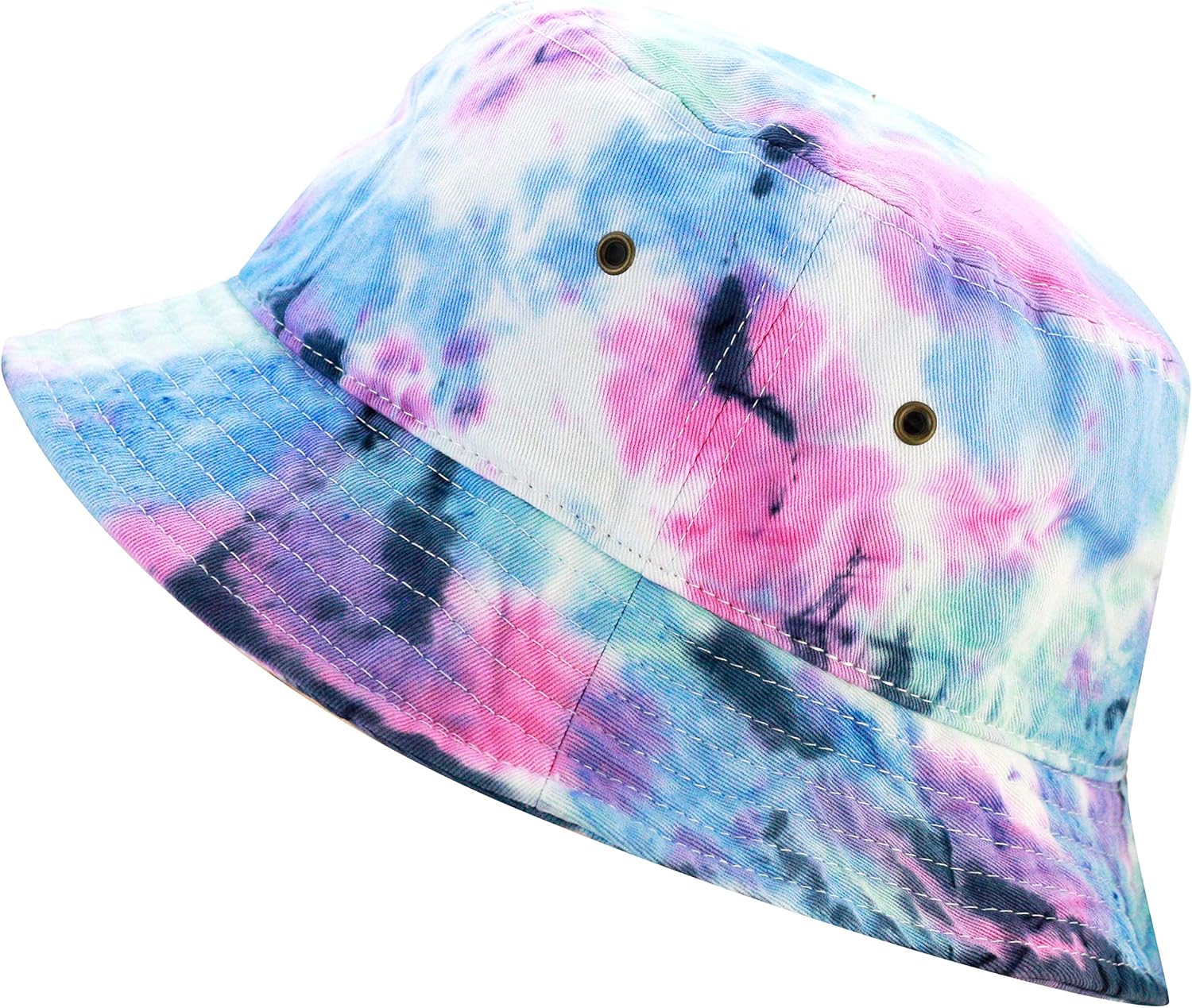The Hat Depot Washed Cotton Denim & Tie Dye Bucket Hat at  Women’s Clothing store