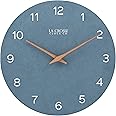 La Crosse 404-3630A 12" Tahoe Quartz Analog Wall Clock, Blue