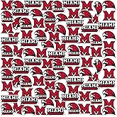 Miami University (Oh) 100ct Vinyl Large Deluxe Stickers Variety Pack - Laptop, Water Bottle, Scrapbooking, Tablet, Skateboard, Indoor/Outdoor