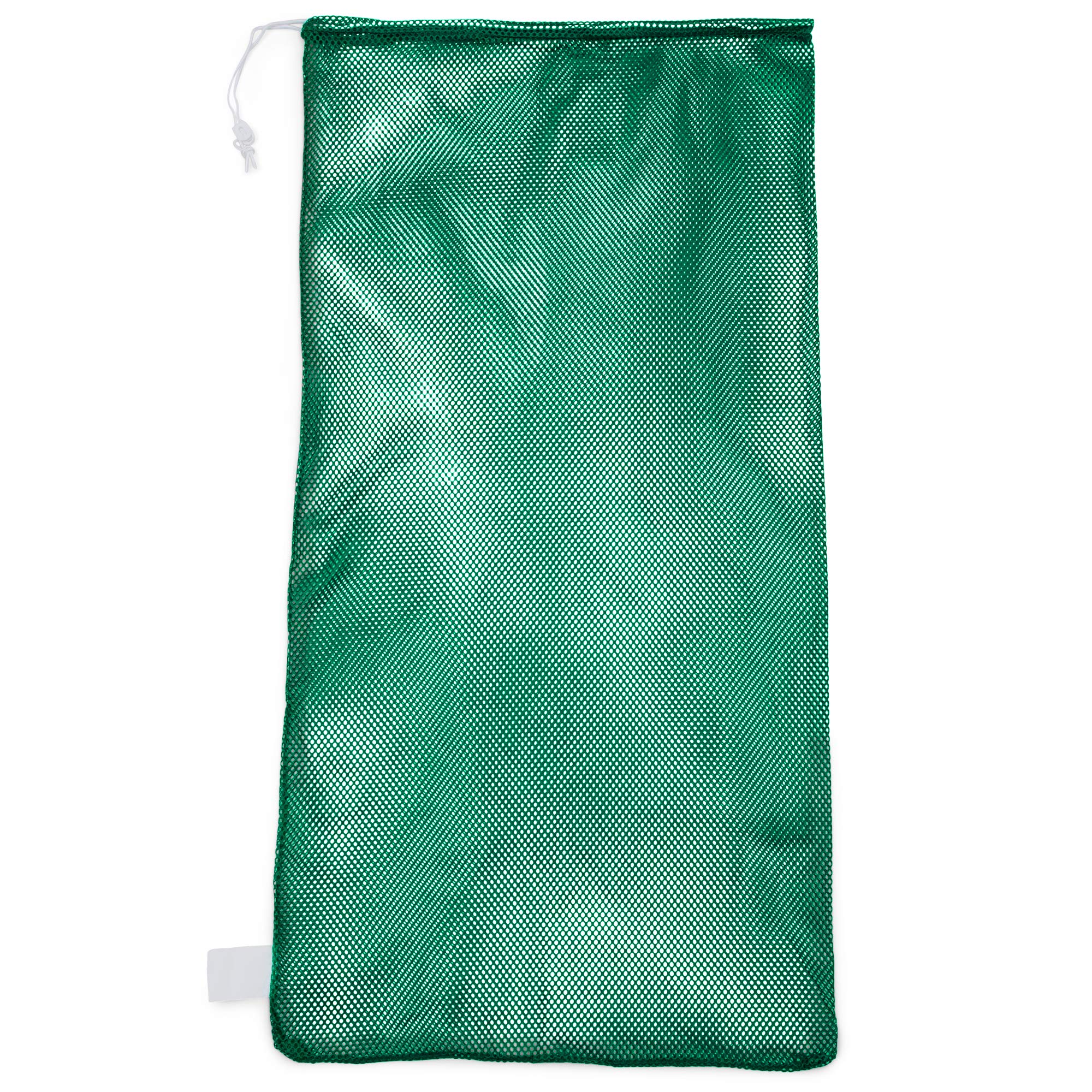 Photo 1 of Champion Sports Mesh Sports Equipment Bag- Green, 24" x 48"- Multipurpose, Nylon Drawstring Bag with Lock and ID Tag, for Sports Equipment, Balls Swimming Gear, Laundry - Breathable Stuff Sack