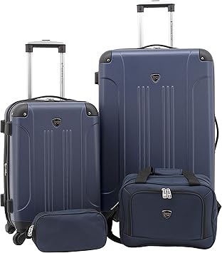 navy blue luggage sets