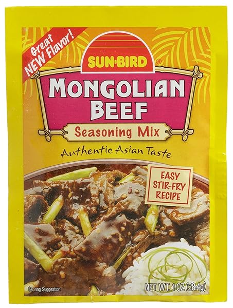 SUN BIRD SEASONING MIX, MONGOLIAN BEEF, 1-OUNCE PACKETS...