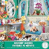 Ceaco Paws Gone Wild Jigsaw Puzzle – 550 Piece Kittens In The Bedroom Puzzle With Bonus Poster - View #13