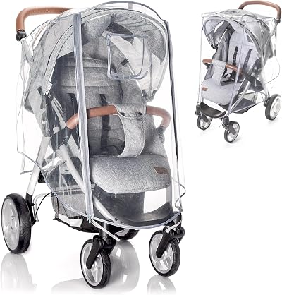 Zamboo Universal Rain Cover for Pushchair and Pram with Zip Opening