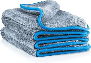 LICARGO® Mikrofasertücher zur professionellen Autopflege - Lackschonend Dank Extrem Weicher Mikrofaser - Poliertücher mit unfassbarer Aufnahmekapazität - 42x48cm (2)