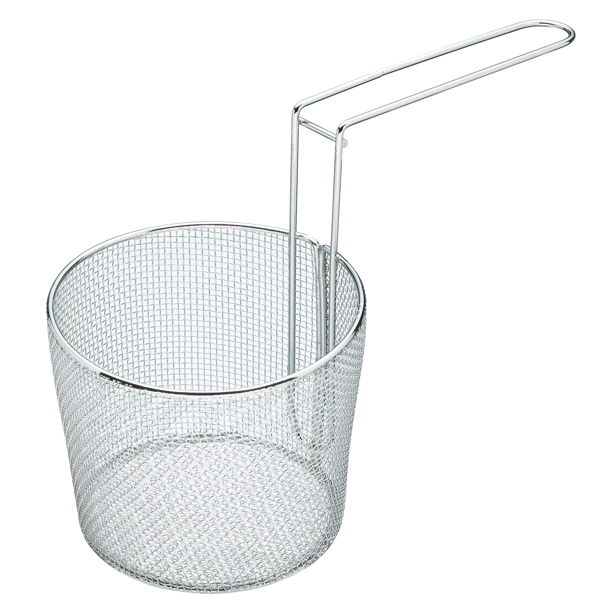 KitchenCraft Stainless Steel Blanching Basket, 16 cm (6½") in Diameter and 14 cm (5½") deep, Dishwasher Safe, Silver