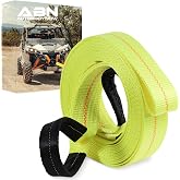 ABN Tow Strap with Reinforced Loops 2in x 30ft Vehicle Recovery Rope 16,000 lbs Pound Capacity Recovery Strap