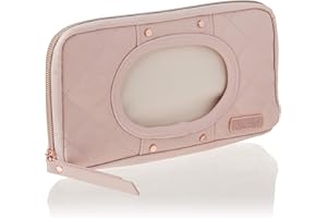 Itzy Ritzy Travel Wipes Case – Portable, Refillable Wipes Pouch Includes Removable Clips for Car Visor or Seat Back; Wipes Holder is Perfect for Diaper Bag and Travel - Holds Up to 64 Wipes (Blush)