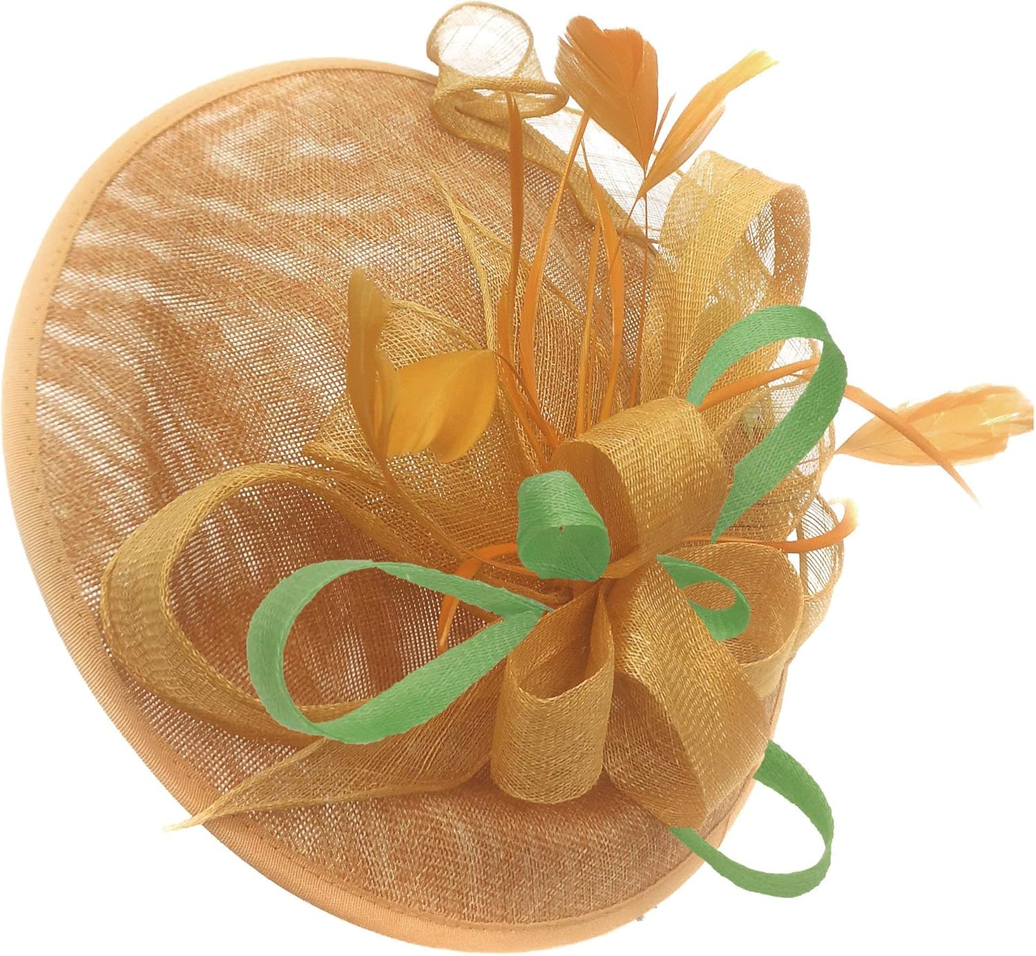 gold fascinator hat