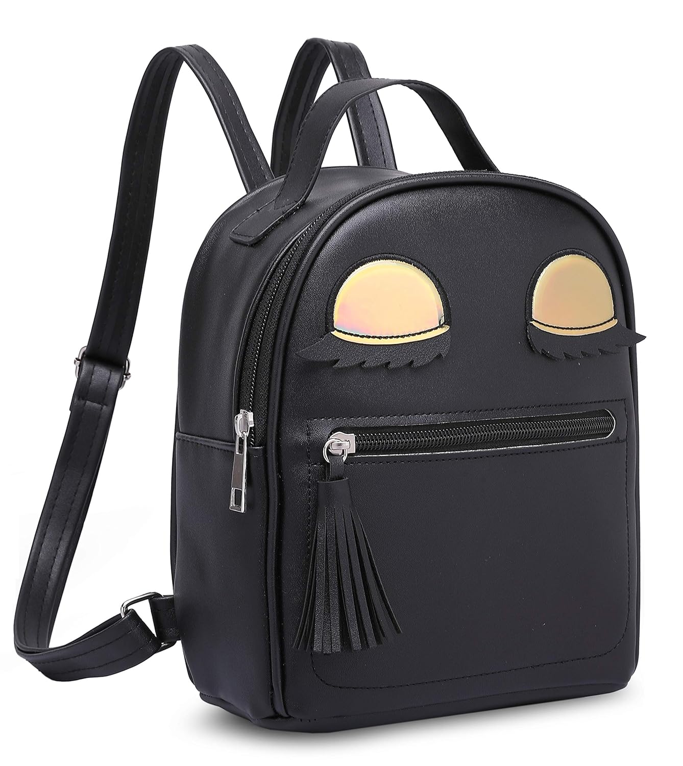 moca cute laser eye mini backpack bag for womens girls little small girls kid mini back bag backpacks bagpack trendy stylish for womens girls