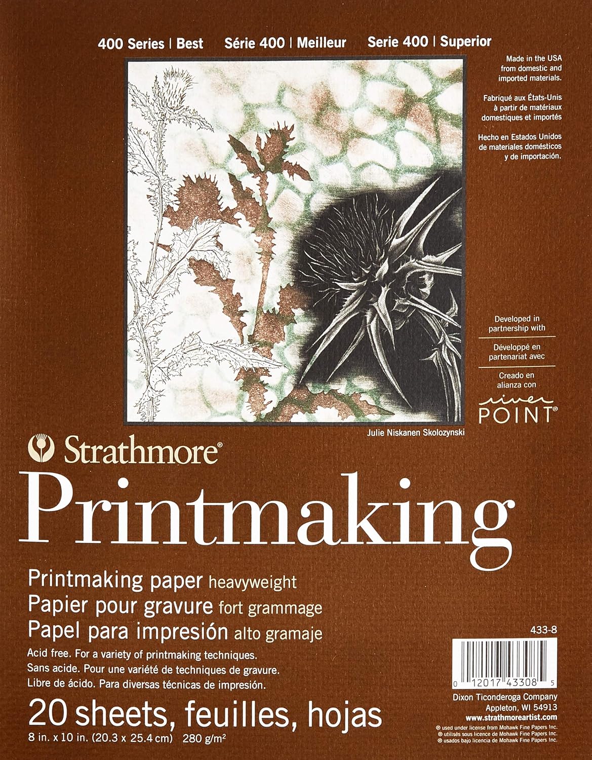 Strathmore Printmaking Paper Pad 8""X10""20 Sheets Amazon.in Home