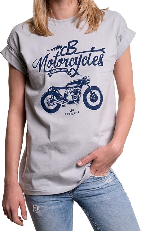 camiseta mujer moto