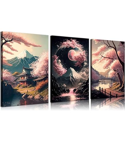 Amazon.com: Japanese Art Print - Geisha and Cherry Tree