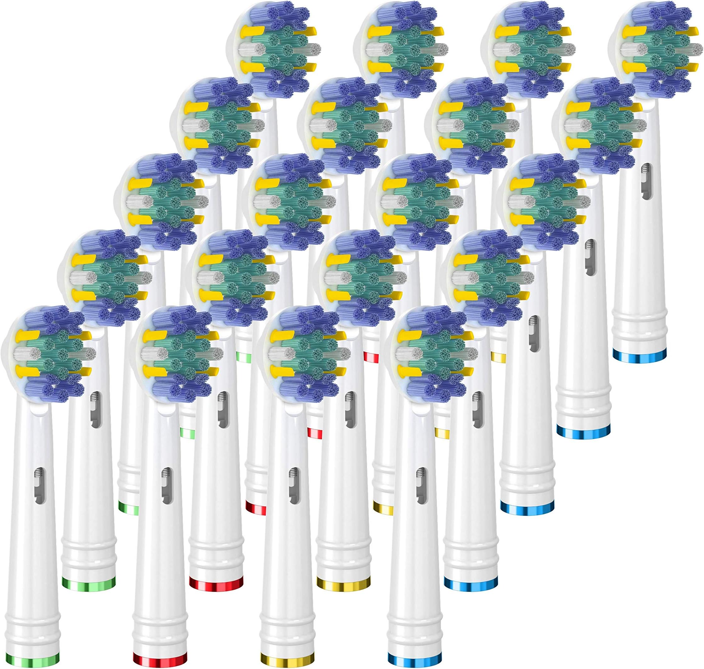 KAV PLUS 20 Floss Action Replacement Brush Heads for Oral-B Electric Toothbrushes (KAV25)
