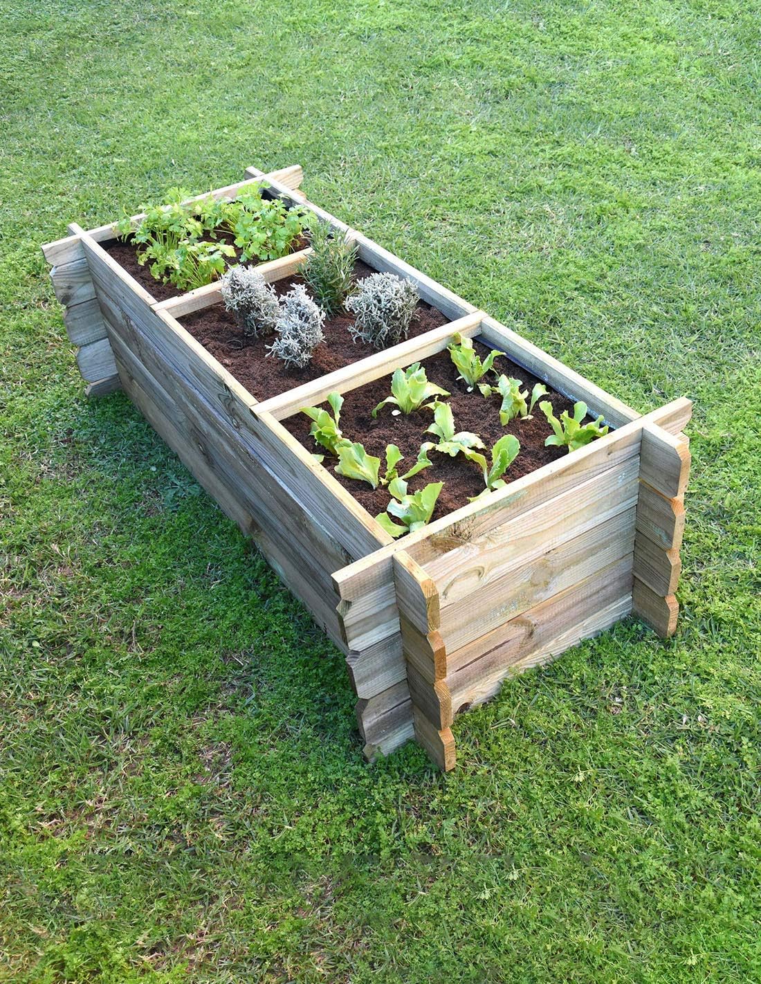 Faura - Huerto Urbano de Madera - Jardinera: Amazon.es: Jardín