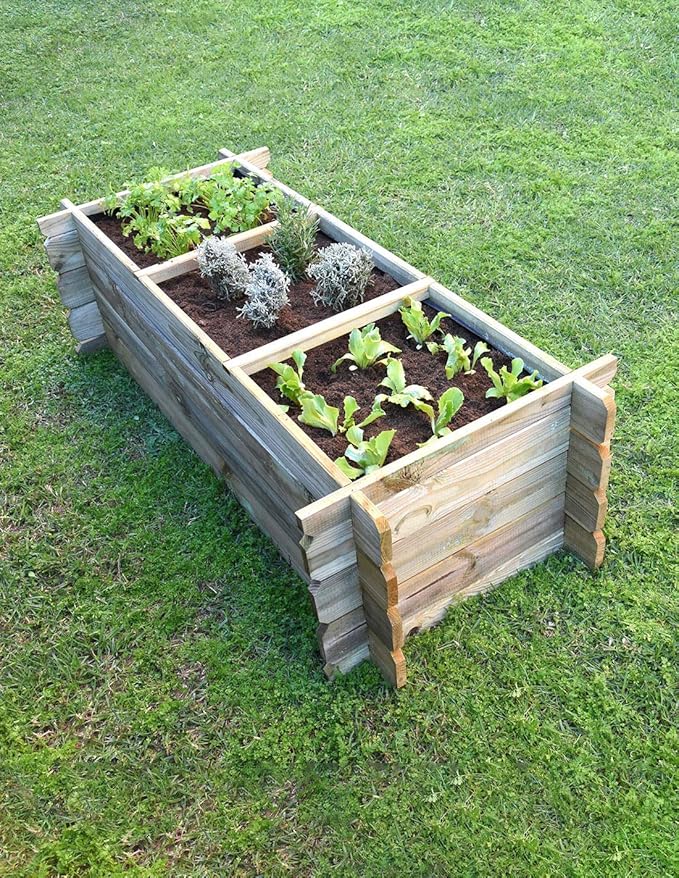 Faura - Huerto Urbano de Madera - Jardinera: Amazon.es: Jardín