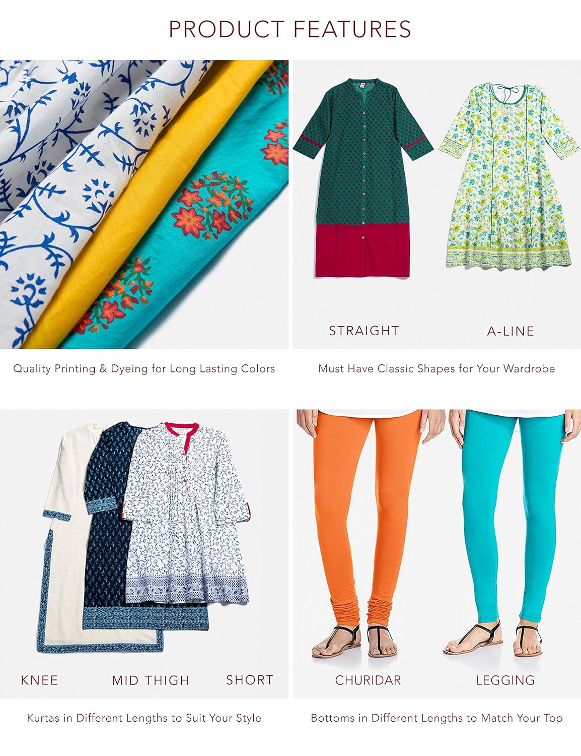 amazon brand- myx women's straight cotton kurta