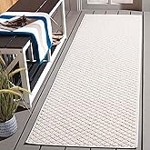 SAFAVIEH Global Collection Runner Rug - 2'2" x 8', Ivory & Beige, Non-Shedding & Easy Cleaning, Ideal for The Living Room, Di