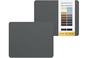 KING MOUNTAIN Canvas Repair Patch 9 x11 Inch 2 Pcs Self-Adhesive Waterproof Fabric Patch for Sofas, Tents, Furniture,Tote Bags, Car Seats (Dark Grey 2.0)