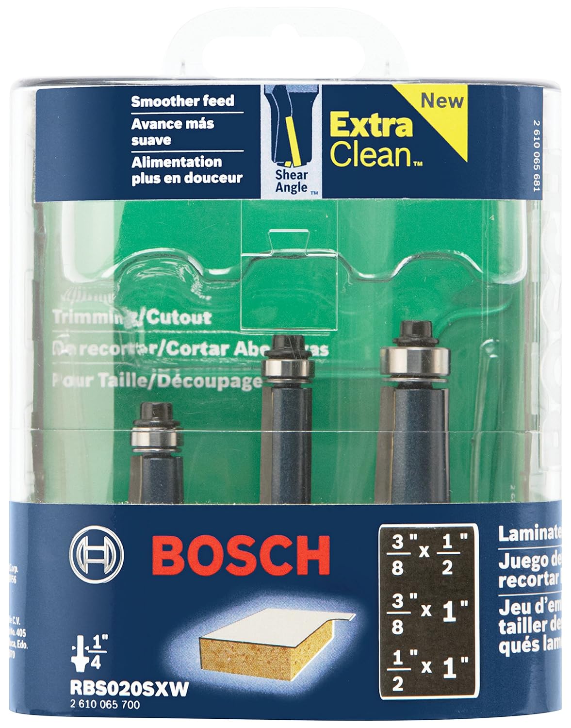 Industrial Scientific Laminate Trim Router Bit Set Straight