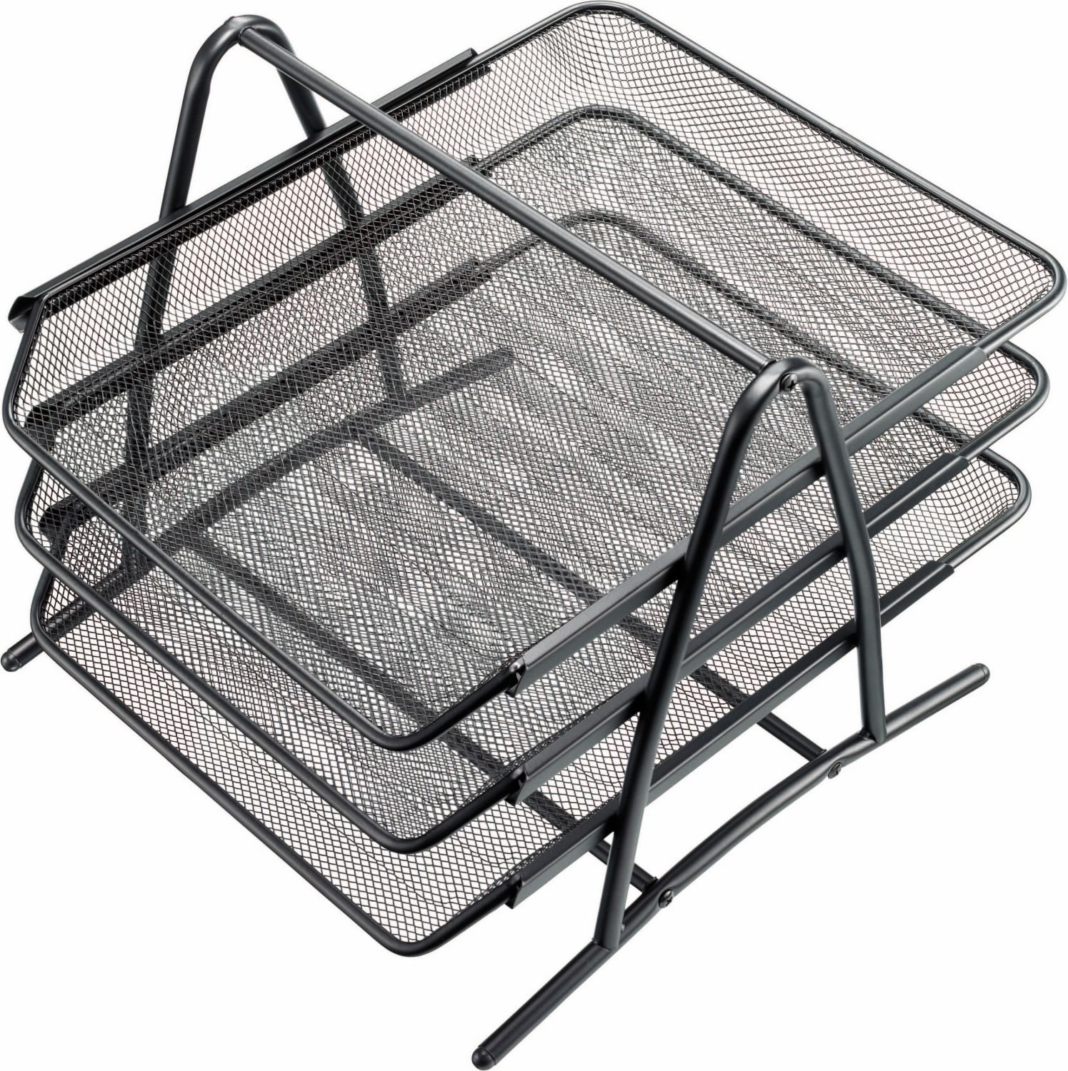 Helit H2518295 Ablageeinheit Mesh, extendable Trays Set of 3 Black