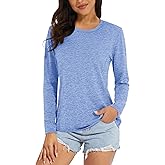 MAGCOMSEN Women's Long Sleeve Shirts UPF 50+ Sun Protection Quick Dry Athletic Running Workout Tops Rash Guard