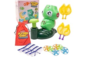 KIDDEO Outdoor Toys for Kids Ages 4-8: Elephant Butterfly Catching Game - Toddler Chasing Toy 3 4 5 6 7 Year Old Boys Girl Flying Disc Rocket Launcher Kid Age 3-5 Christmas Toy Gifts Fun Family Outside Games