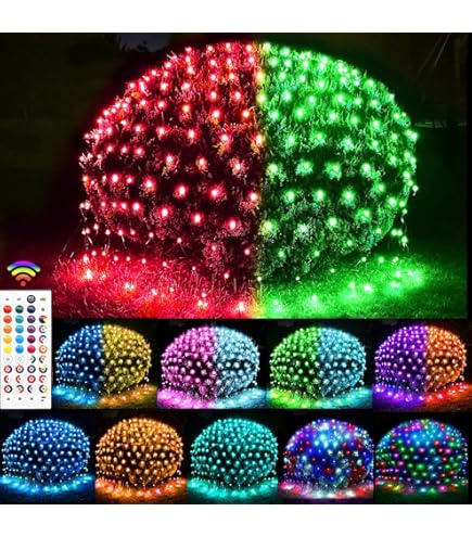 OYCBUZO 204 LED Net Lights, 9.8ft x 6.6ft 35 Colors Changing