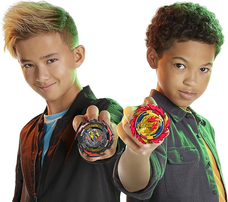 Beyblade Burst QuadDrive Set de Combat Cosmic Vector, arène Beystadium, 2 toupies et 2 lanceurs, à partir de 8 Ans Multicolore
